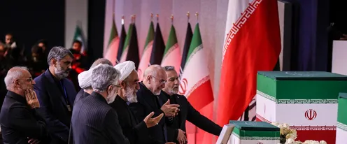 تصاویر | مراسم ادای احترام مسئولان و مقامات خارجی به پیکر رهبر شهید