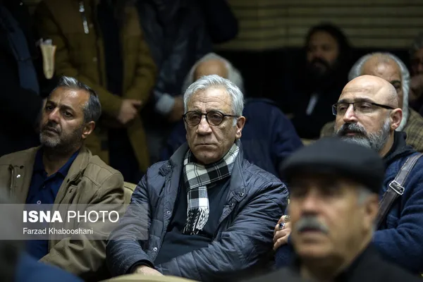 مسعود رایگان در مراسم ترحیم مرحوم حسین محب اهری