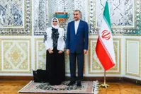 تصاویر| دیدار اعضای هیات پارلمانی سوریه با امیرعبداللهیان