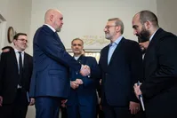 دیدار وزیر انرژی روسیه با علی لاریجانی