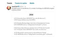 روزشمار ظریف از وقایع برنامه‌ریزی‌شده موساد برای نابودی توافق هسته‎ای