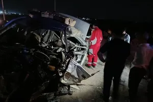 تصادف مرگبار در محور ریگان-نرماشیر با ۲ مصدوم و ۴ فوتی