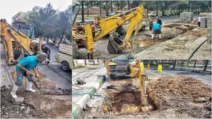 حادثه در خط اصلی انتقال آب شیرین قم
