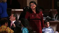 سوگند به قرآن با لباس فلسطینی در کنگره آمریکا+عکس