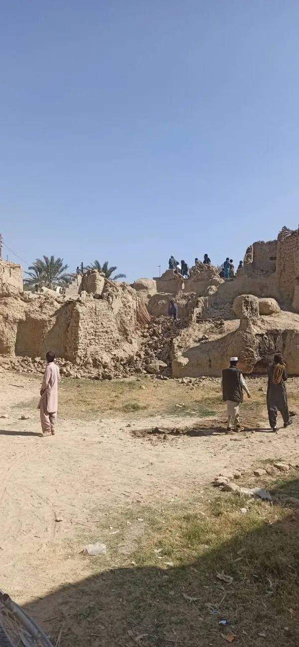 روستای حق&zwnj;آباد بعد از حمله پاکستان